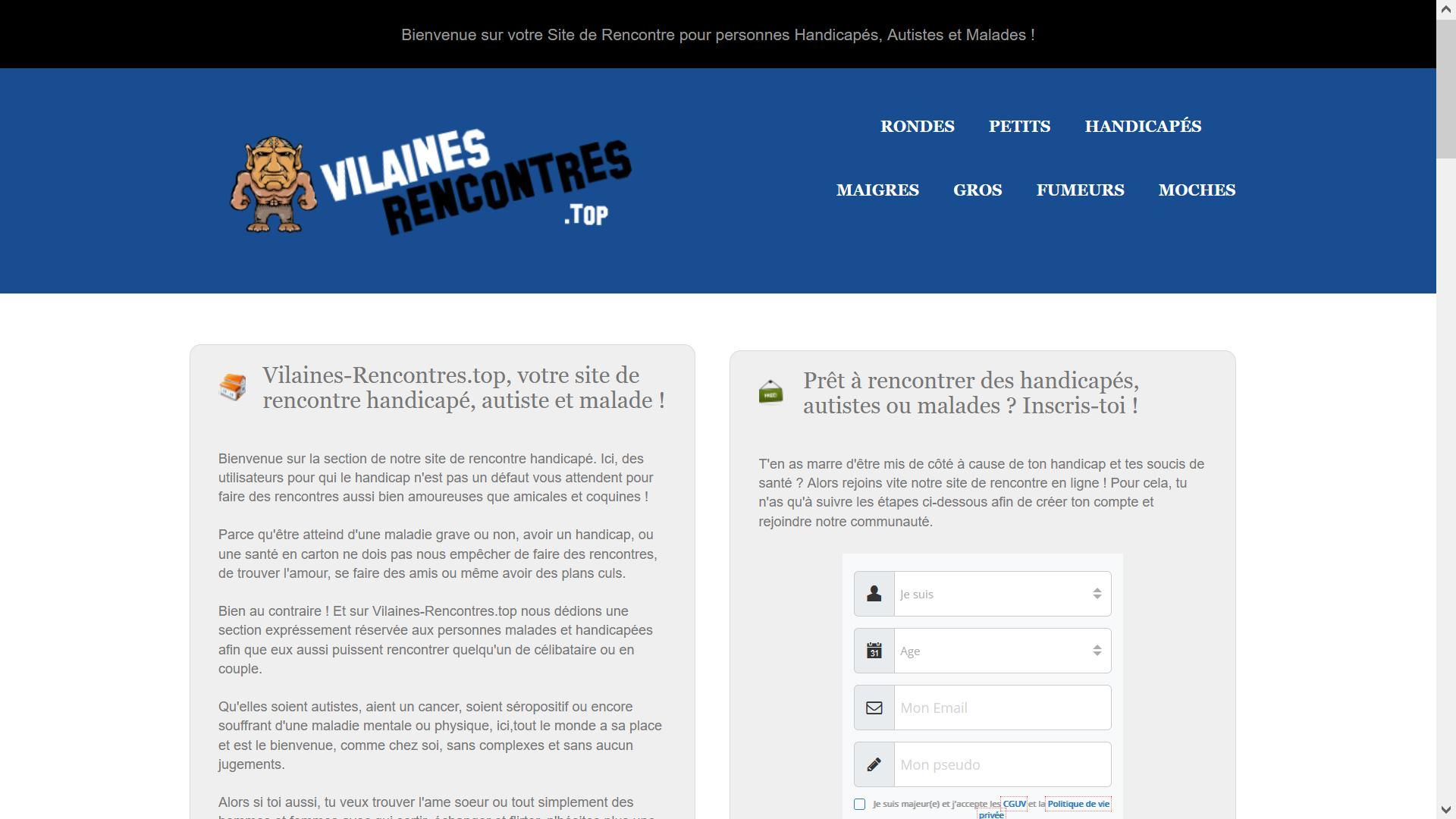 Rencontrer des malades sur Handicap.Vilaines-Rencontres.top - Avis